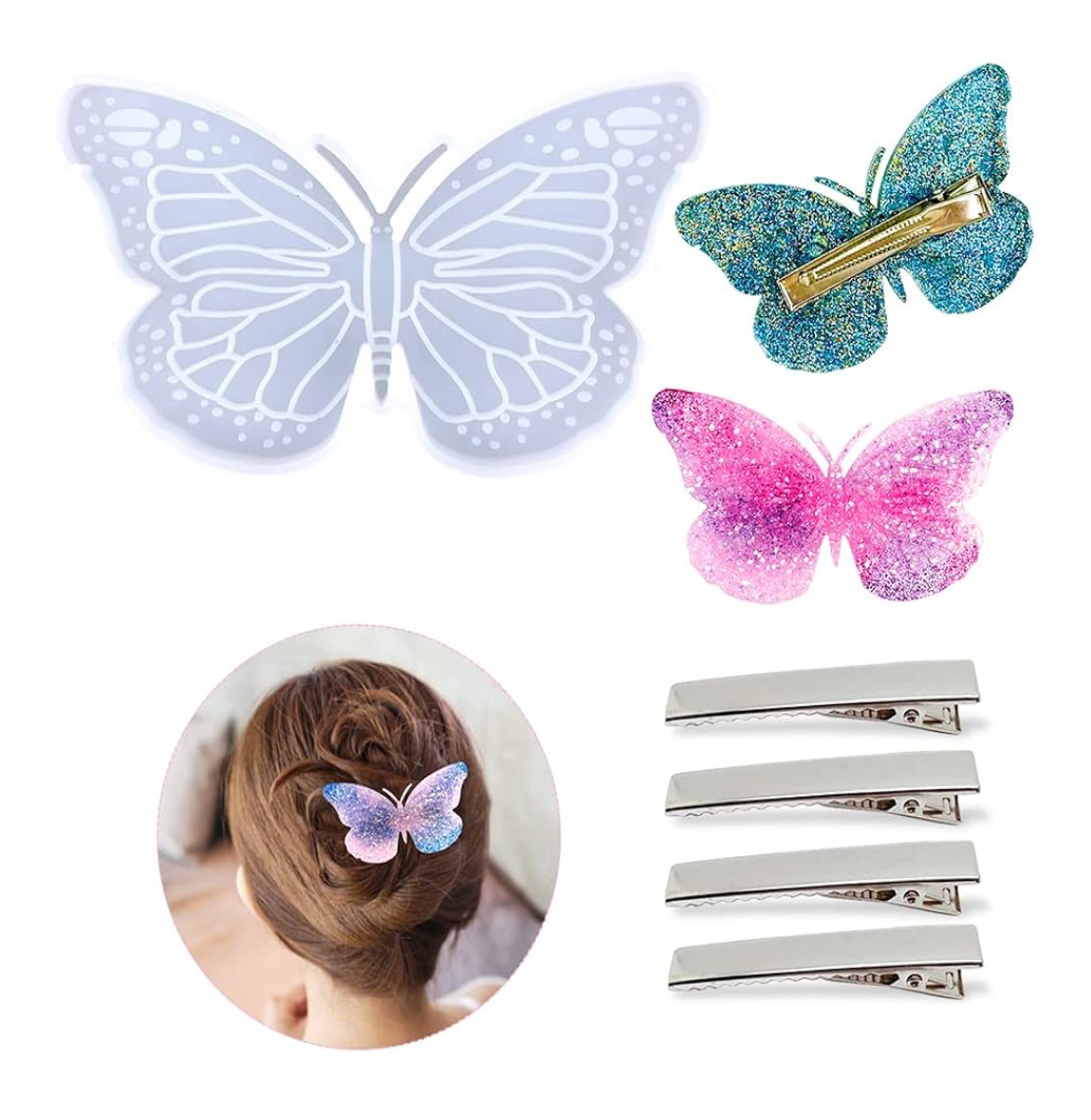 Butterfly Hair Clips