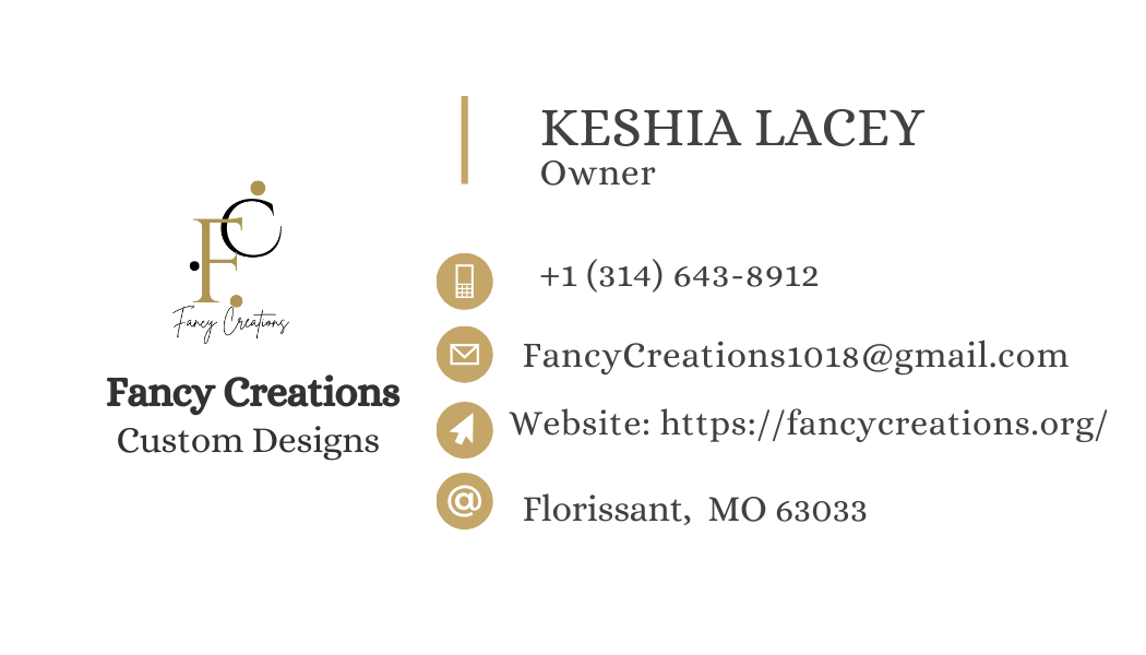 Fancy Creations Business Card